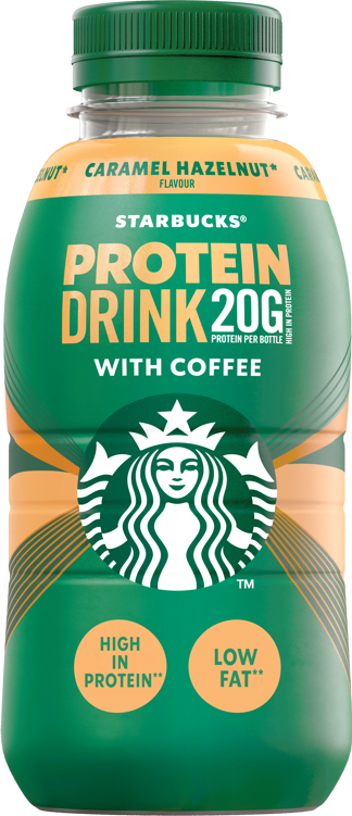 Starbucks® Boisson Protéinée avec Café - saveurs Caramel et Noisette